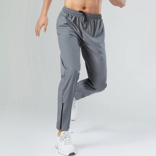 Men's Quick-Dry Sweatpants with Zipper Pockets