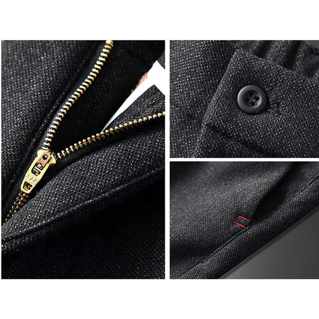 Men's Casual Straight Leg Long Pants - Slim Fit Design