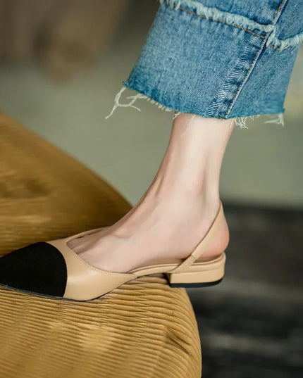 Women's Comfortable Flat Sandals - Non-Slip with Low Heel