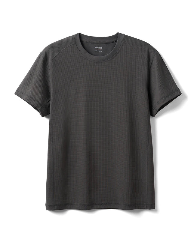 Men's Regular Fit Lightweight Quick-Dry Fabric T-Shirt