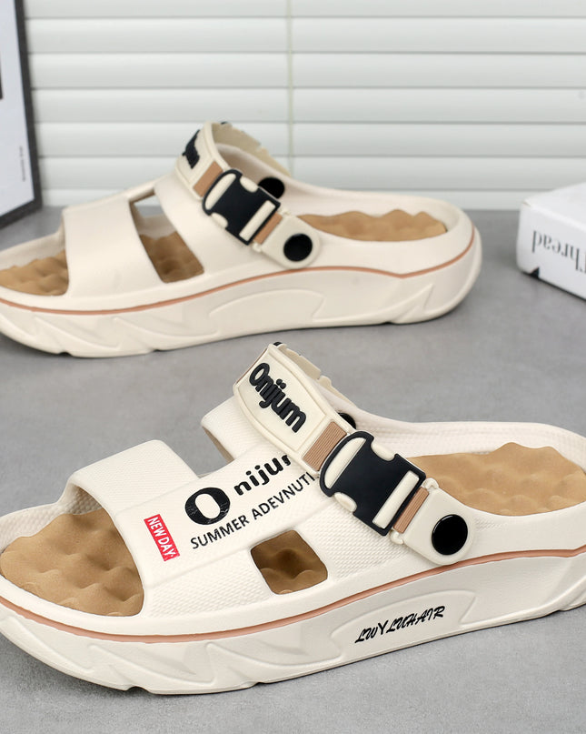 Men's Massage Slippers - Comfortable Soft Sandal Slides