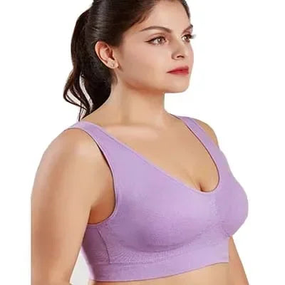 Seamless Women's Push-Up Wireless Bra with Removable Padding