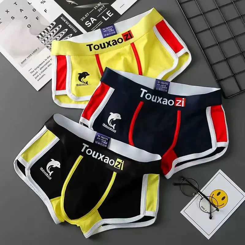 3-Pack Men's Cotton Comfortable and Breathable Boxer Shorts