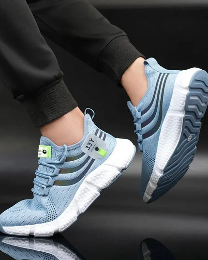 Men's Lightweight Breathable Mesh Sneakers -  Athletic Running Trainers-Various Colors