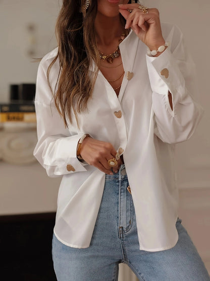 Womens Elegant Long Sleeve Casual Style Shirt