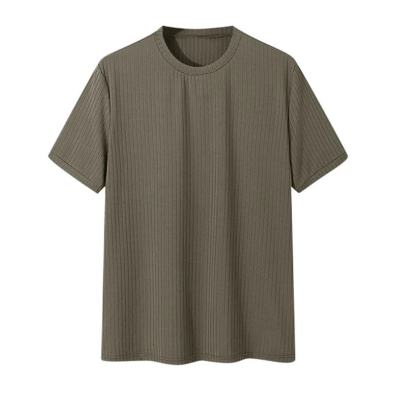 Men's Light Luxury O-Neck Loose Fit T-Shirt