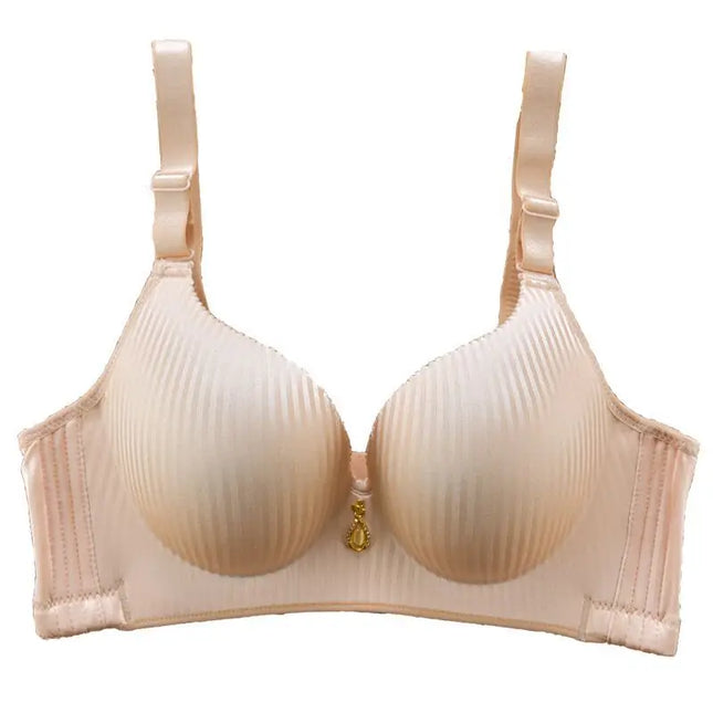Women's Thickened Adjustable Push-Up Bra with No Steel Ring