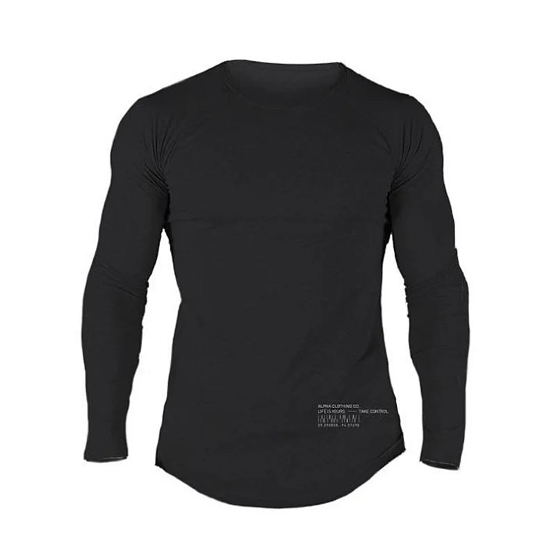 Men's Alph Fitness Cotton Casual Long Sleeve Sweater