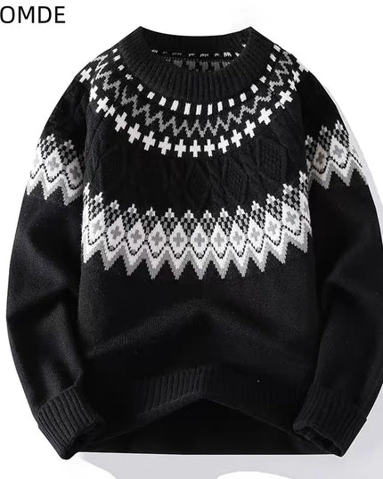 ZAZOMDE Striped Knit Pullover Sweater for Women and Men