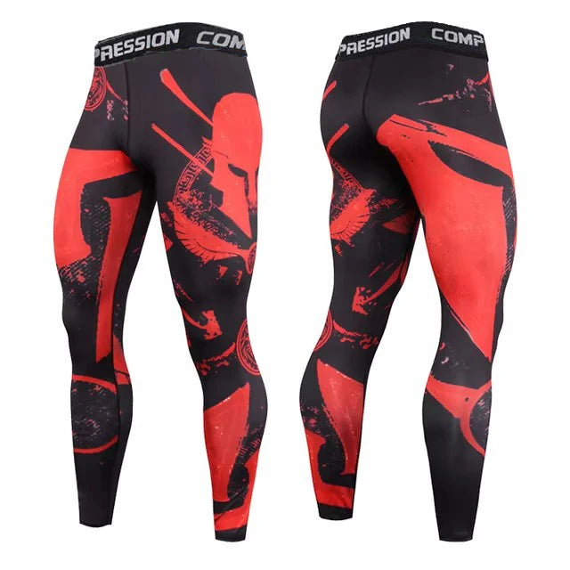 Men's Athletic Compression Pants for Sports and Training
