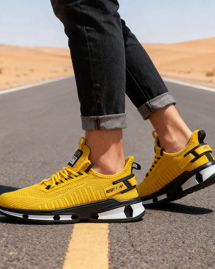 Baasploa Men's Lightweight Sneakers - Breathable, Non-Slip Designer Shoes