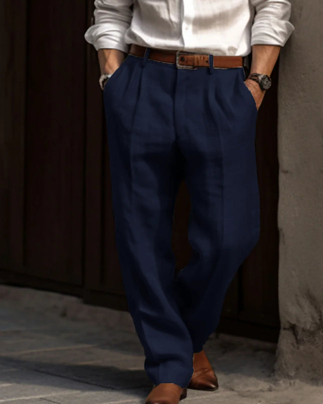 Men's Straight Pants Casual Loose Pants