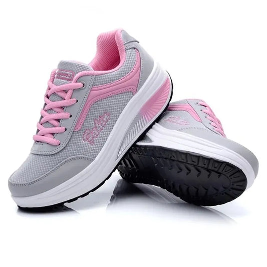 Women's Casual Platform Sneakers - Various Colors