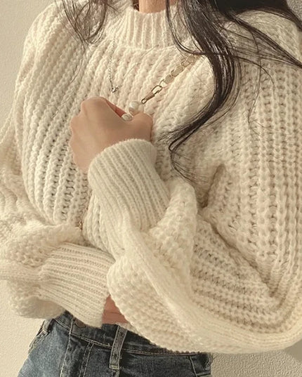Vintage Harajuku Loose Fit Long Sleeve Women's Sweater