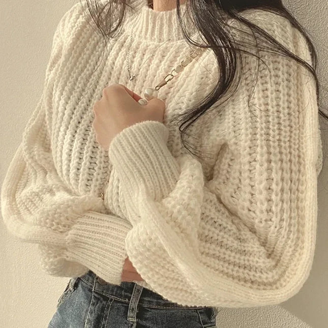 Vintage Harajuku Loose Fit Long Sleeve Women's Sweater