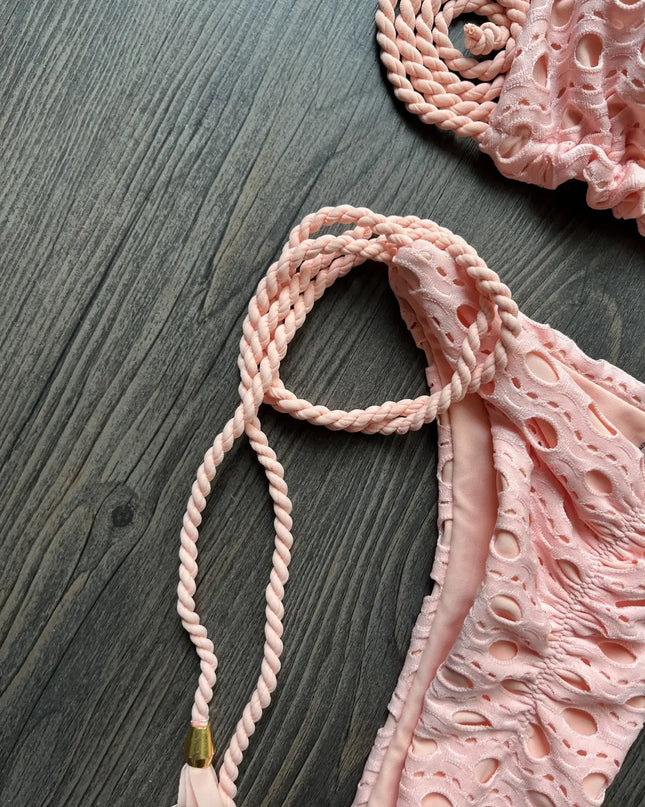 Women's 2-Piece Tassel Strap Bikini Set