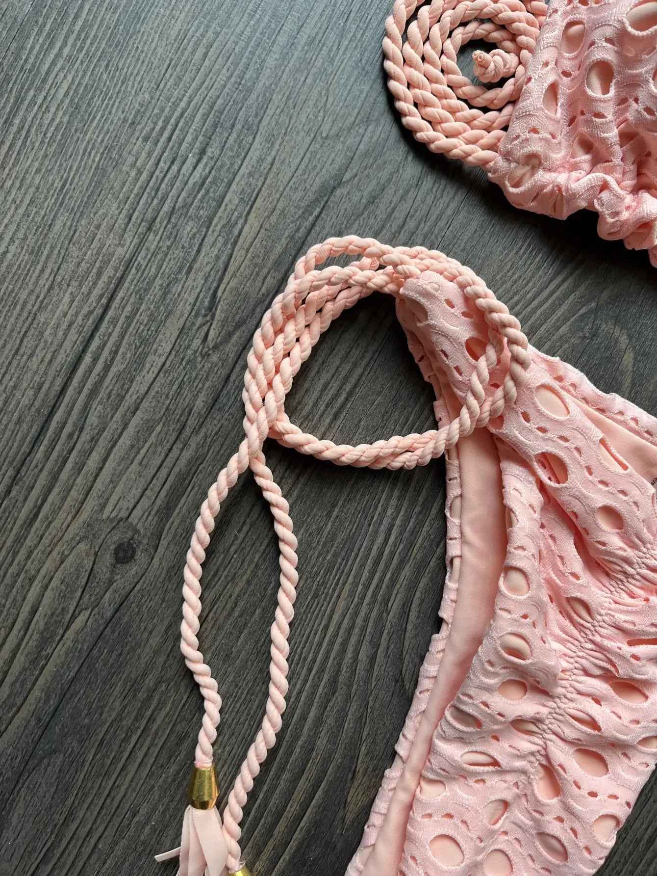 Women's 2-Piece Tassel Strap Bikini Set