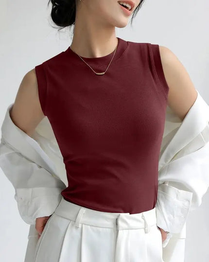 Women's Vest with Round Neck – Comfortable & Stylish Women's Tank Top