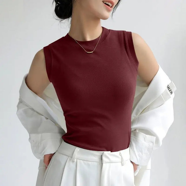 Women's Vest with Round Neck – Comfortable & Stylish Women's Tank Top