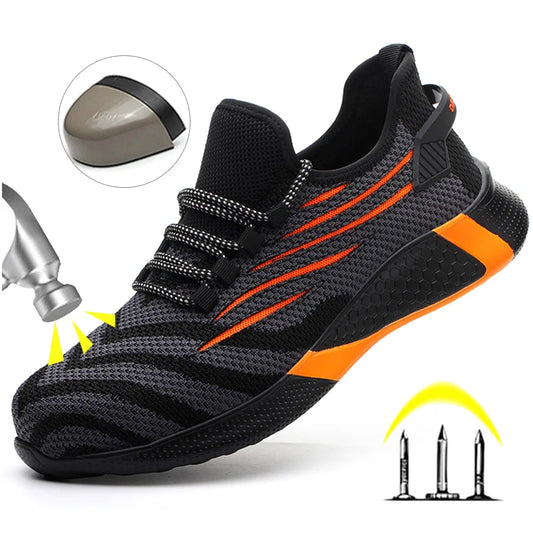 Men's Lightweight Anti-Puncture Work Sneakers 