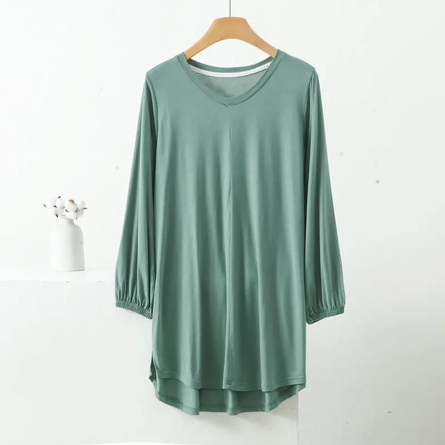 Women's V-Neck Loose Fit Tunic Top