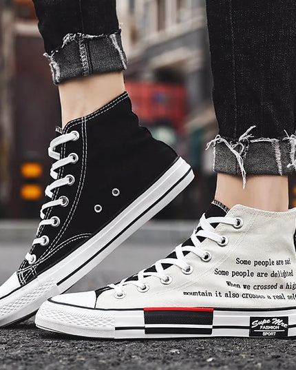 Unisex High Top Lace-Up Sneakers