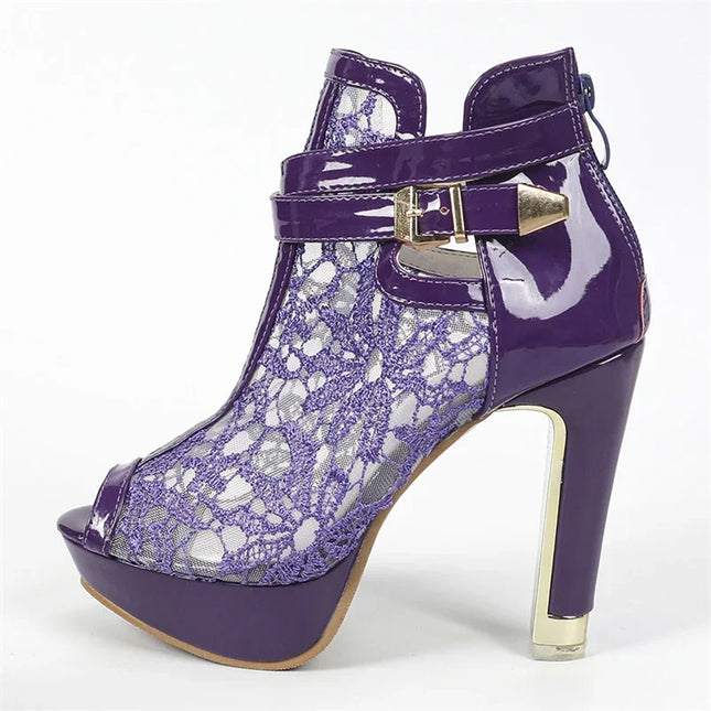 Women's Mesh Stiletto High Heels