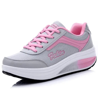 Women's Casual Platform Sneakers - Various Colors