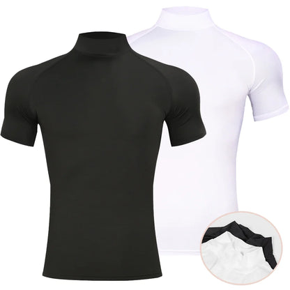 Men's Compression Turtleneck Shirt – Moisture-Wicking, Quick-Dry Fitness Base Layer