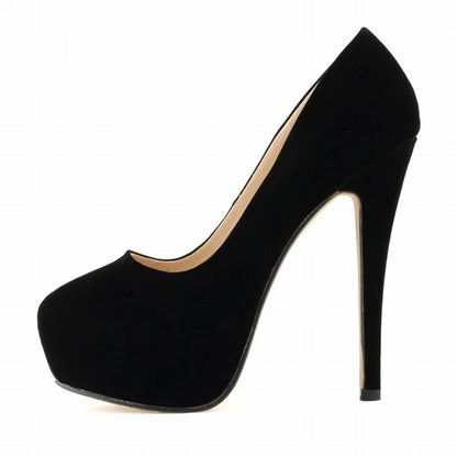 Women's 14cm Platform Heels - Super High Round Toe Stilettos