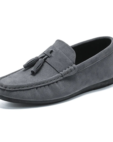 Men's Slip-On Flat Loafers - Comfortable Dress Shoes for Men