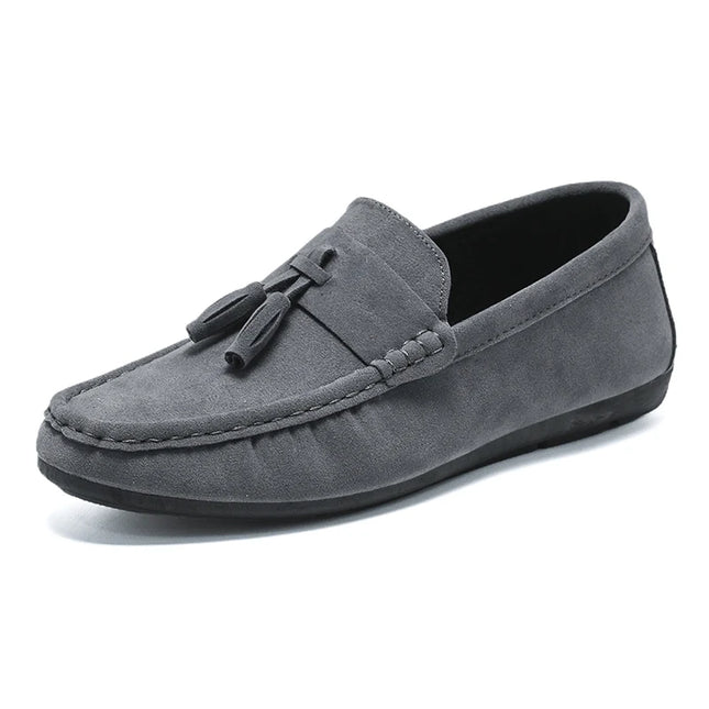 Men's Slip-On Flat Loafers - Comfortable Dress Shoes for Men