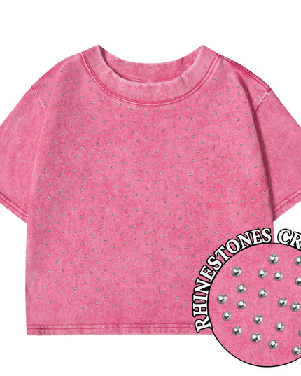 Women's Slim Fit Washed Cropped T-Shirt