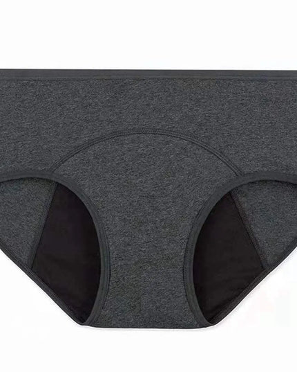 Breathable Cotton Menstrual Panties for Women - Low Waist Period Underwear