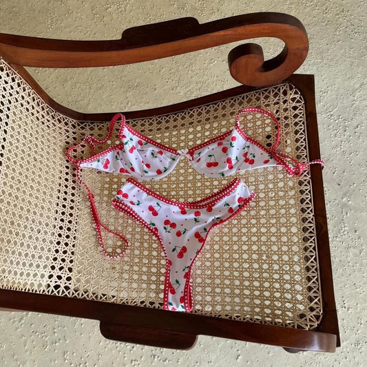 Women's Push-Up Bikinis - Brazilian High-Wide Cut Swimsuit Set