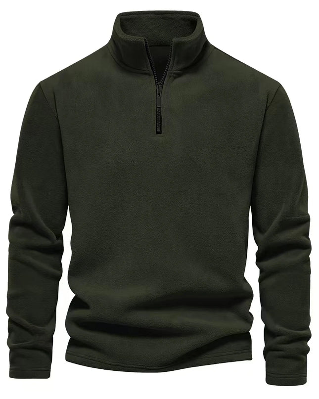 Men's Thickened Warm Fleece Zipper Sweater