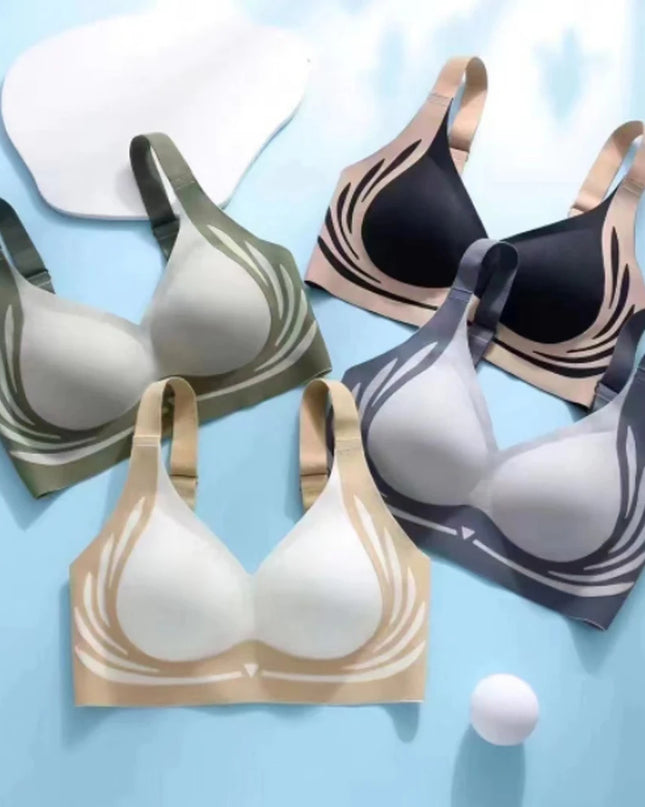 Seamless Women's Adjustable Comfort Bra - Thin, No Steel Ring, Breathable Design