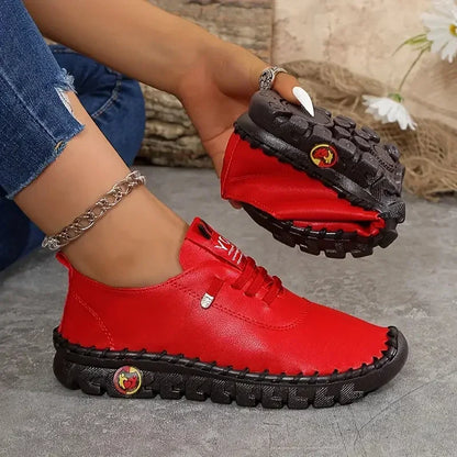 Women's Lightweight Sneakers with Thick Bottom Sole