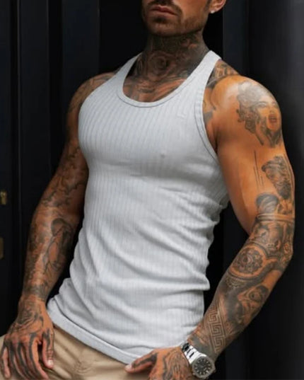 Men's Slim Ribbed Tank Top
