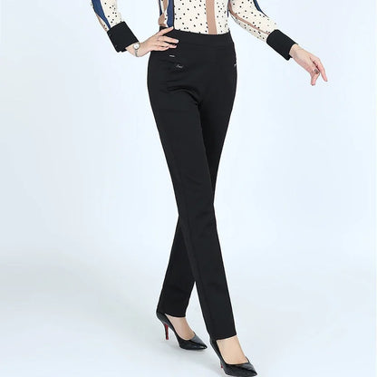 Women's High Waist Skinny Elastic Pants