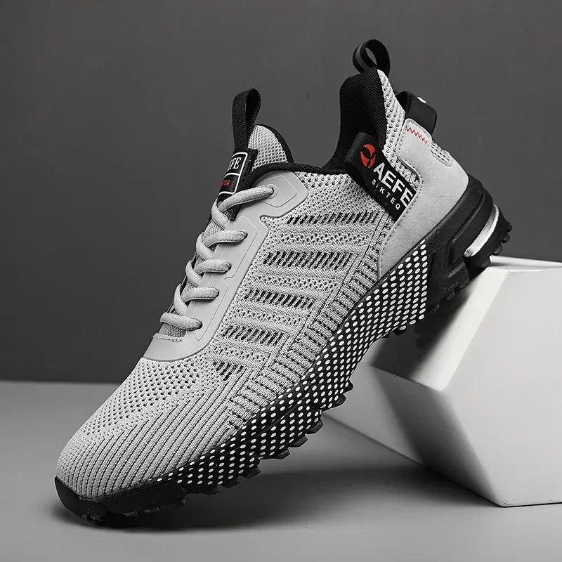 Men's Running Sneakers with Lace-Up Design – Comfortable Athletic Sneakers for Men