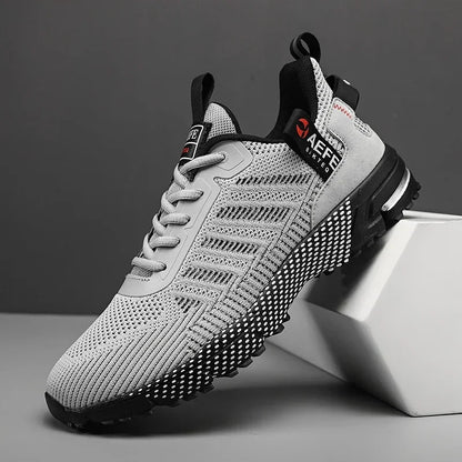 Men's Running Sneakers with Lace-Up Design – Comfortable Athletic Sneakers for Men