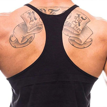 Men's Y-Back Cotton Tank Top – Breathable Activewear Vest