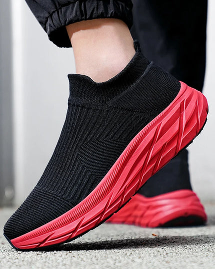 Unisex Breathable Lightweight Non-Slip Sneakers with Thick Sole
