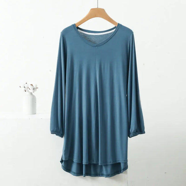 Women's V-Neck Loose Fit Tunic Top
