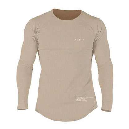 Men's Alph Fitness Cotton Casual Long Sleeve Sweater