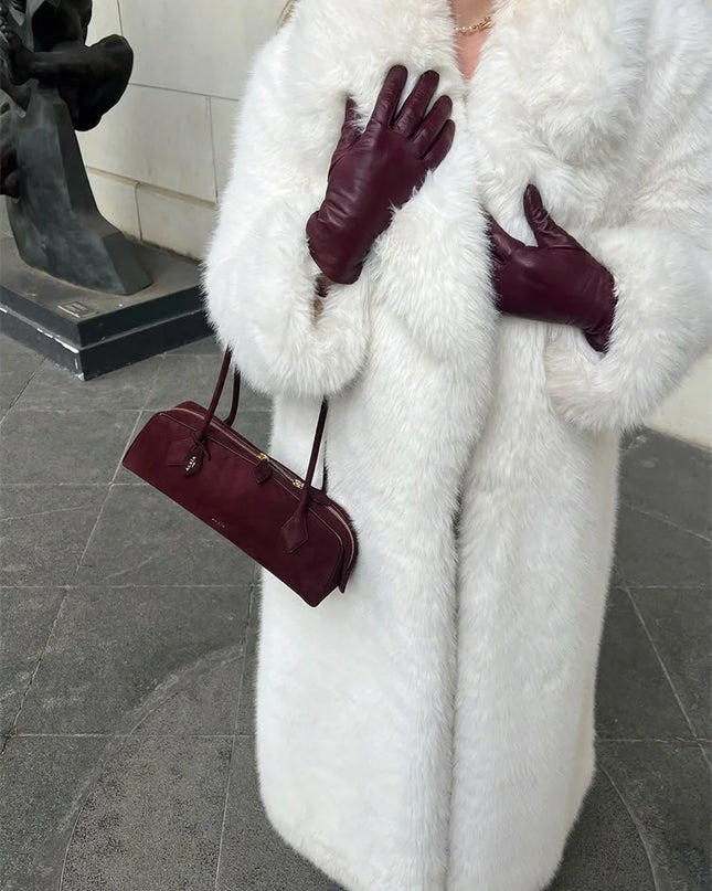 Women's Faux Fur Coat – Luxury Elegant Loose Fit Coat