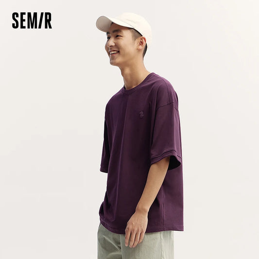 Semir Men's Slim Fit Plain T-Shirt - Comfortable Casual Wear