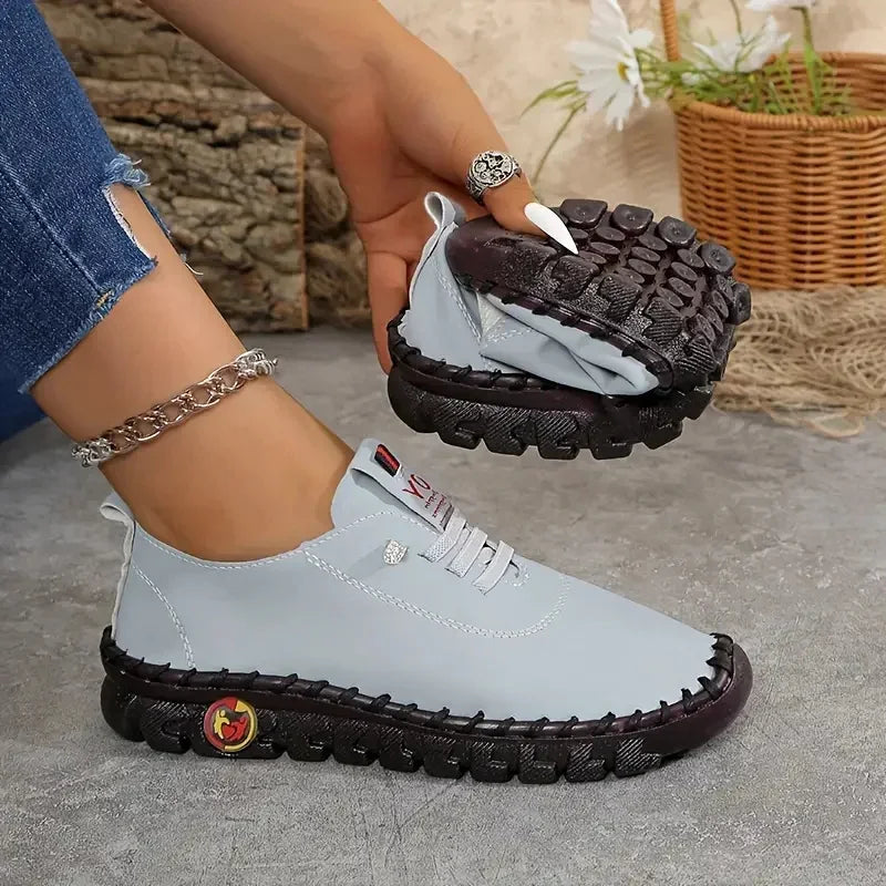 Women's Lightweight Sneakers with Thick Bottom Sole