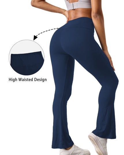Women's High-Waisted Flare Pants with Tummy Control